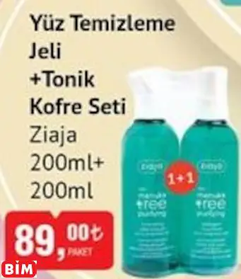 ZİAJA YÜZ TEMİZLEME JELİ+TONİK KOFRE SETİ 200ML+ 200ML ZİAJA YÜZ TEMİZLEME JELİ+TONİK KOFRE SETİ 200ML+ 200ML